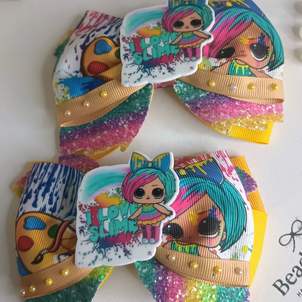 Colorful L.O.L. Surprise! Hair Bows with Characters Set. Simply Artisanal🎀✨
